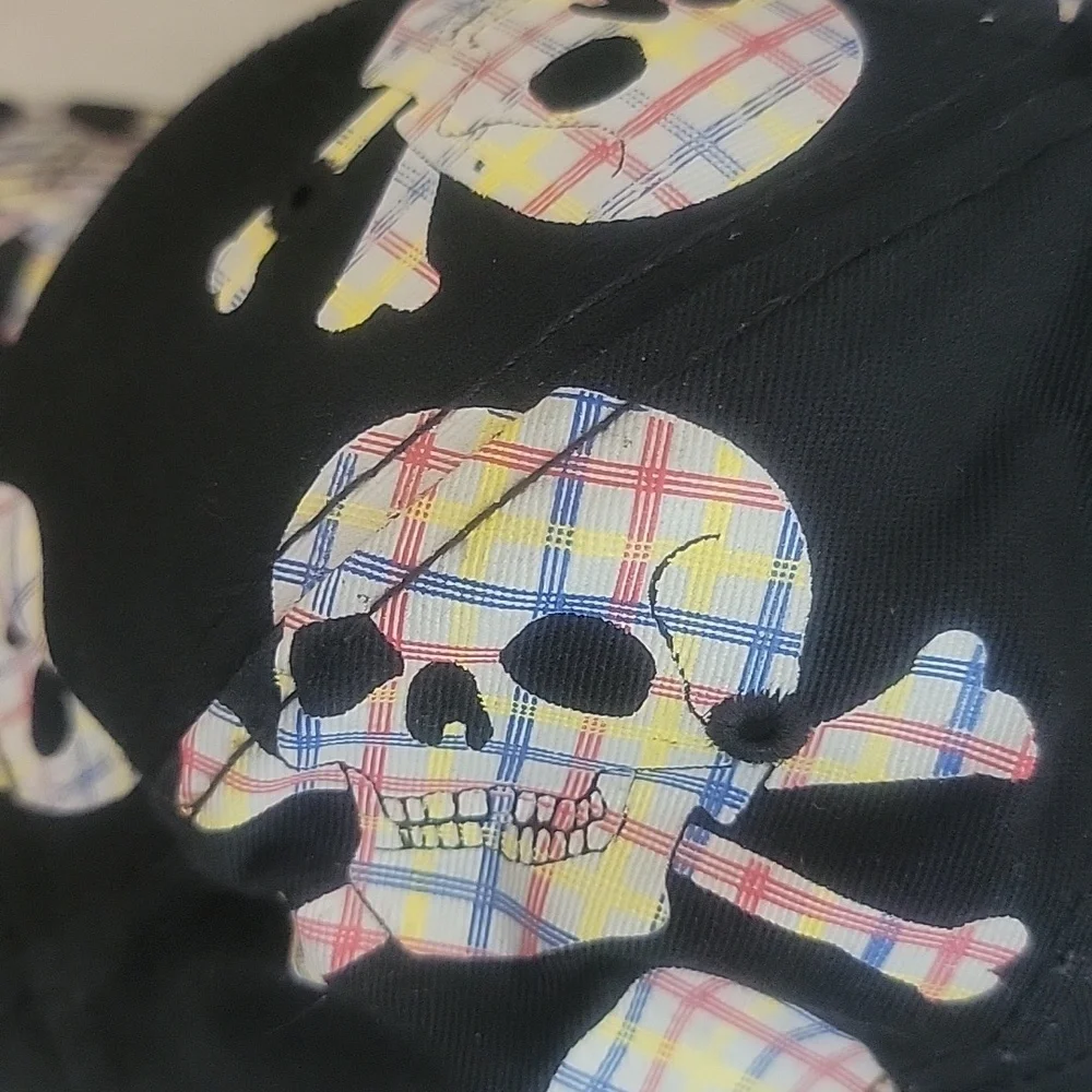 NEW - FINL 365 FINISH LINE ATHLETIC- SKULL & CROSSBONES HIP HOP GANGSTER CAP HAT - Picture 5 of 5